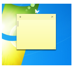 Two ways to put a sticky note on your desktop