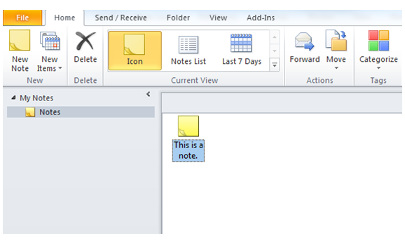 Two ways to put a sticky note on your desktop